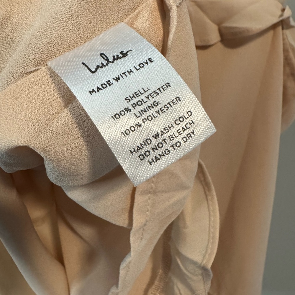 Lulu’s Utterly Lovely Blush Ruffled Cami Tank Top NWT New - Picture 8 of 8